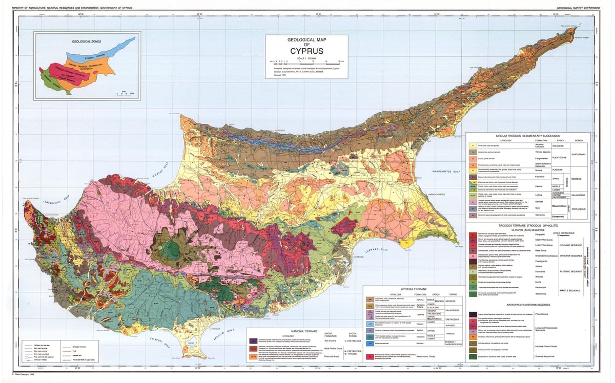 Kipra ģeogrāfiskās kartes