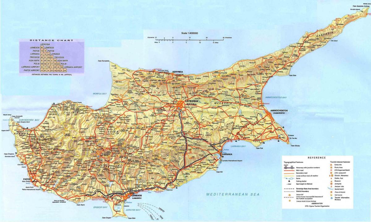 Kipras valsts pasaules kartē