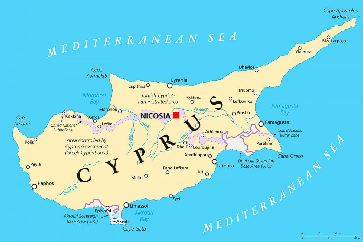 karte Kipra