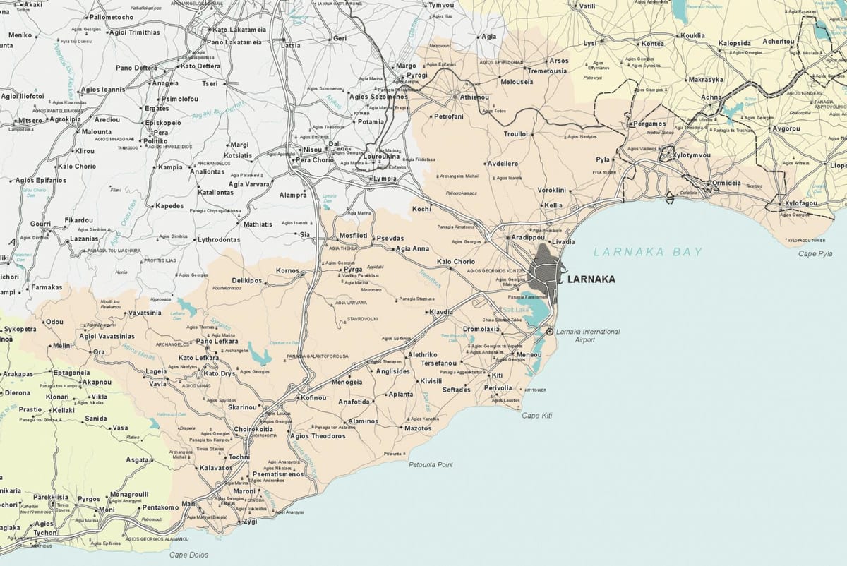 Karte larnaka, Kipra