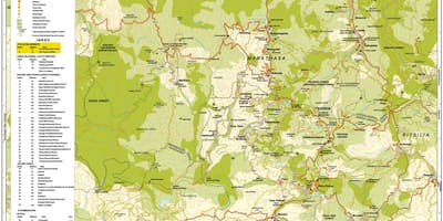 Karte troodos mountains Kipra