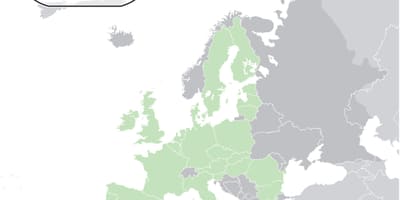 Eiropas karte rāda, Kipra